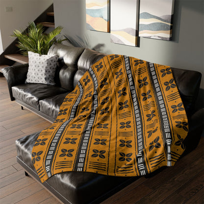 African Cowrie Shells Sherpa Blanket - SANKTUARI DECOR