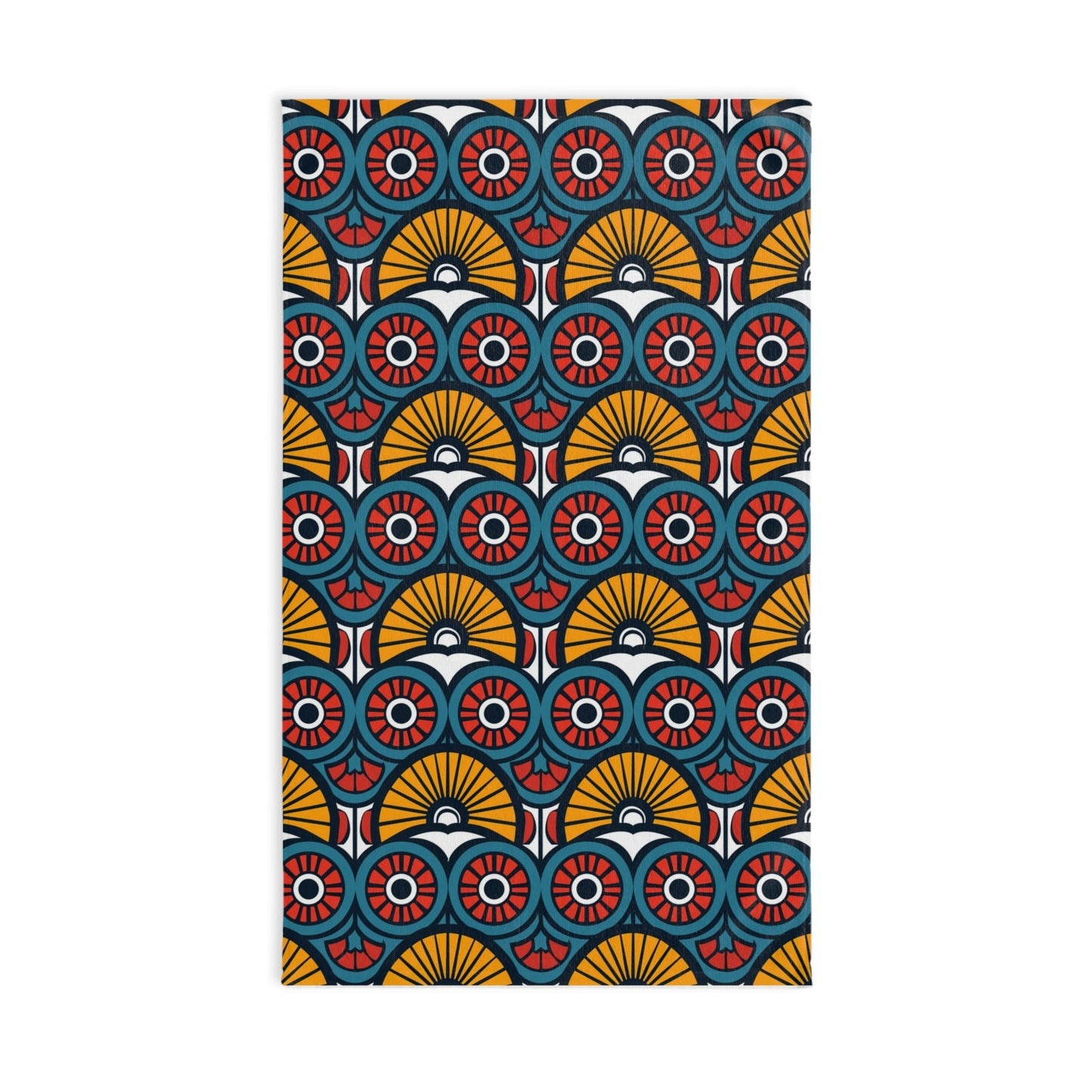 African Geometric Print Hand Towel - SANKTUARI DECOR