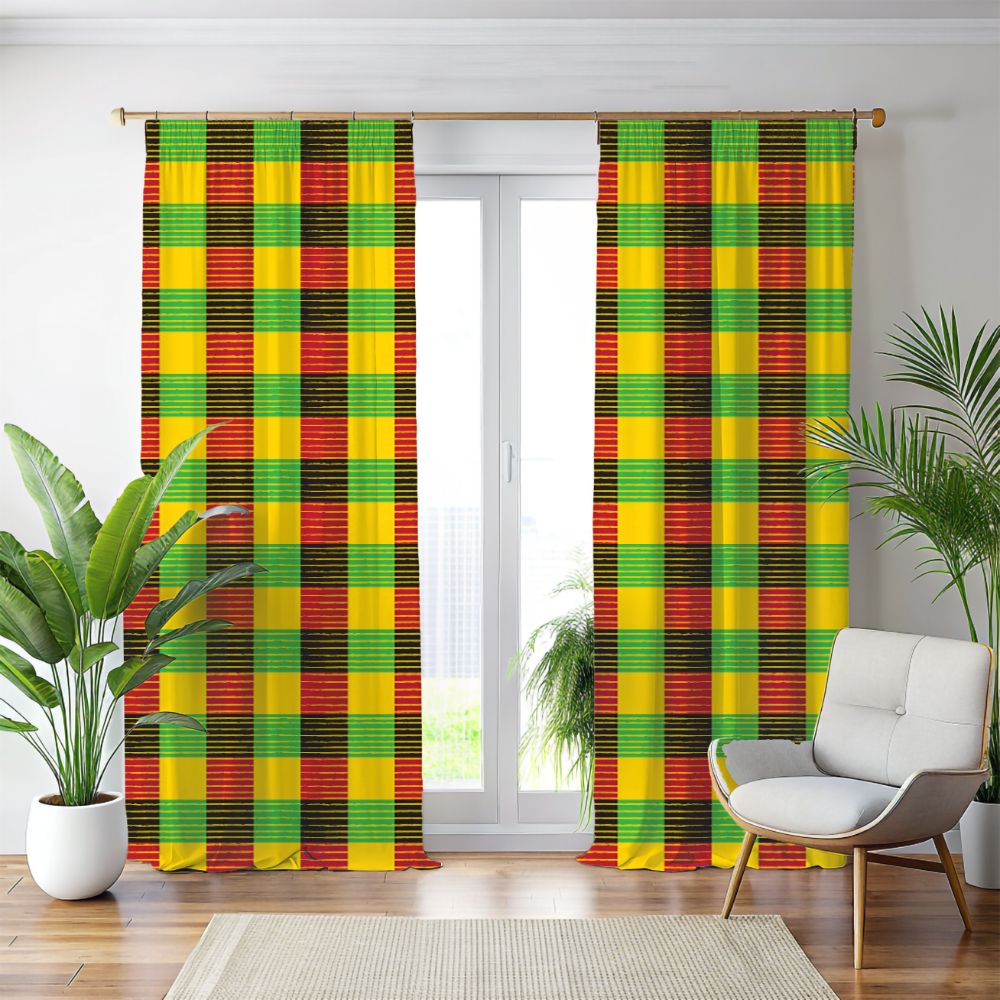 African - Inspired Check Panel - SANKTUARI DECOR