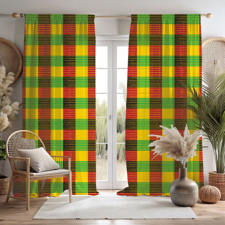 African - Inspired Check Panel - SANKTUARI DECOR