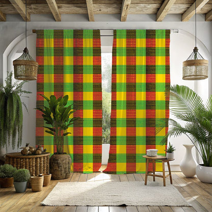 African - Inspired Check Panel - SANKTUARI DECOR