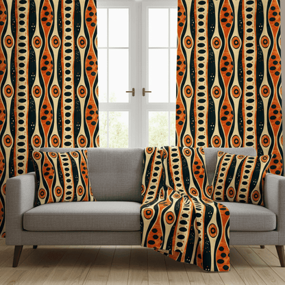 African Tribal Mudcloth Living Room Decor Set - SANKTUARI DECOR