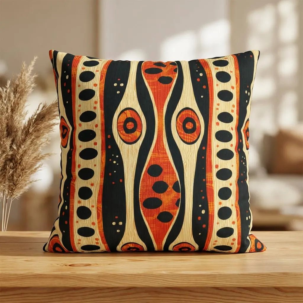 African Tribal Mudcloth Living Room Decor Set - SANKTUARI DECOR