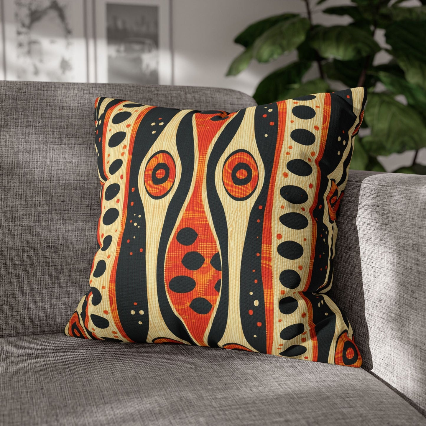 African Tribal Mudcloth Pillow Cover - SANKTUARI DECOR