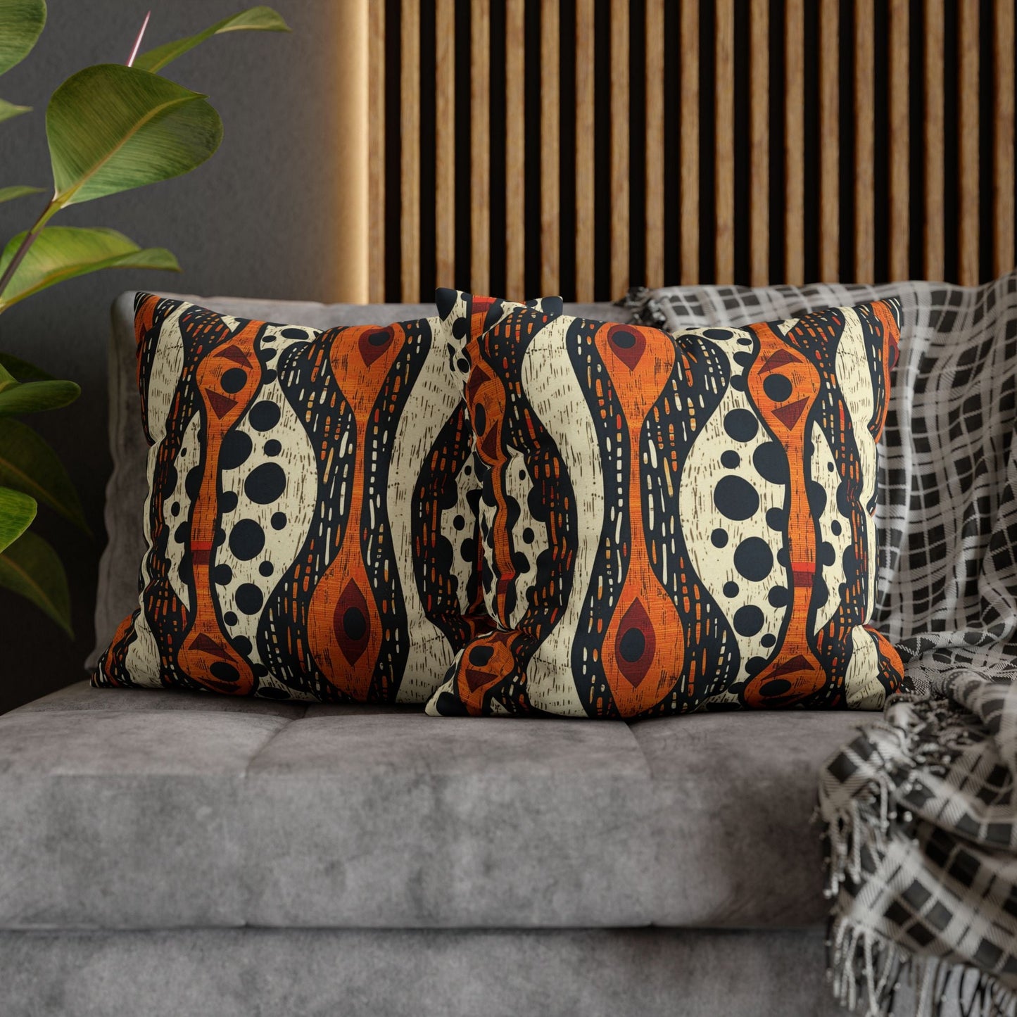 African Tribal Mudcloth Pillow Cover - SANKTUARI DECOR