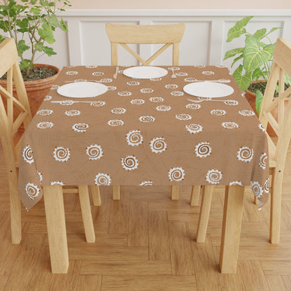 Ankara Twirl Mudcloth Tablecloth - SANKTUARI DECOR
