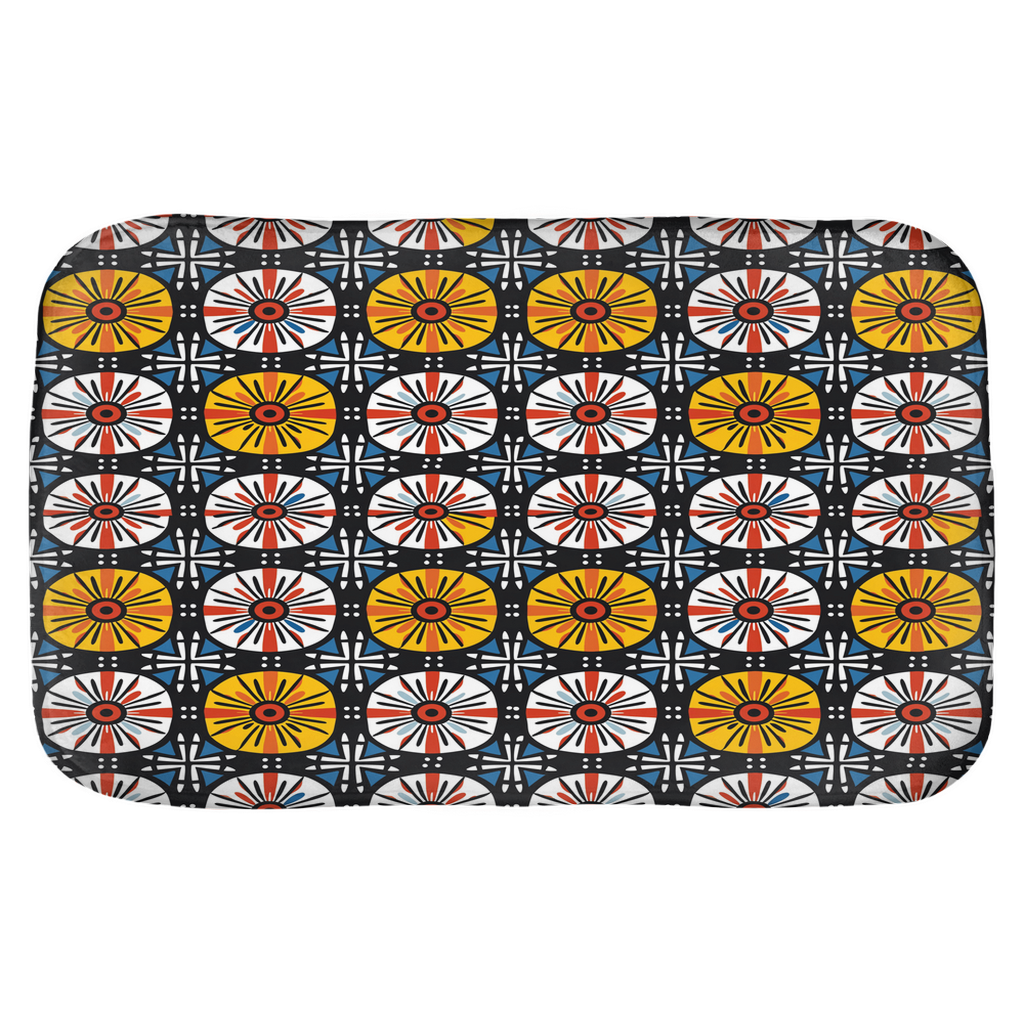 Geometric Ankara Bath Mat