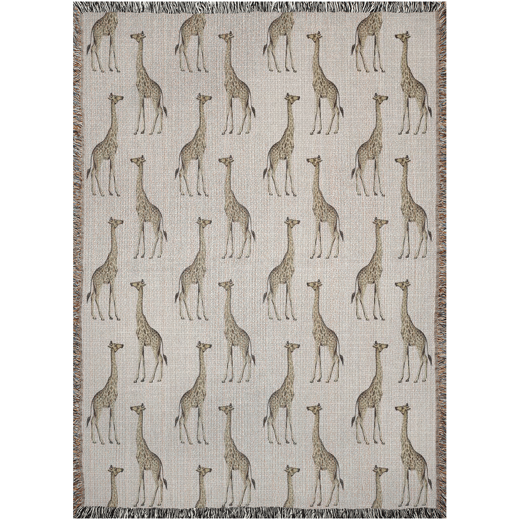 Giraffe Woven Blankets