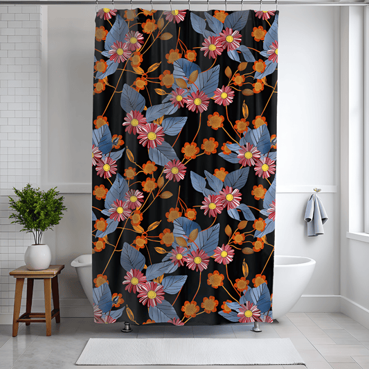 Batik Print Shower Curtain - SANKTUARI DECOR