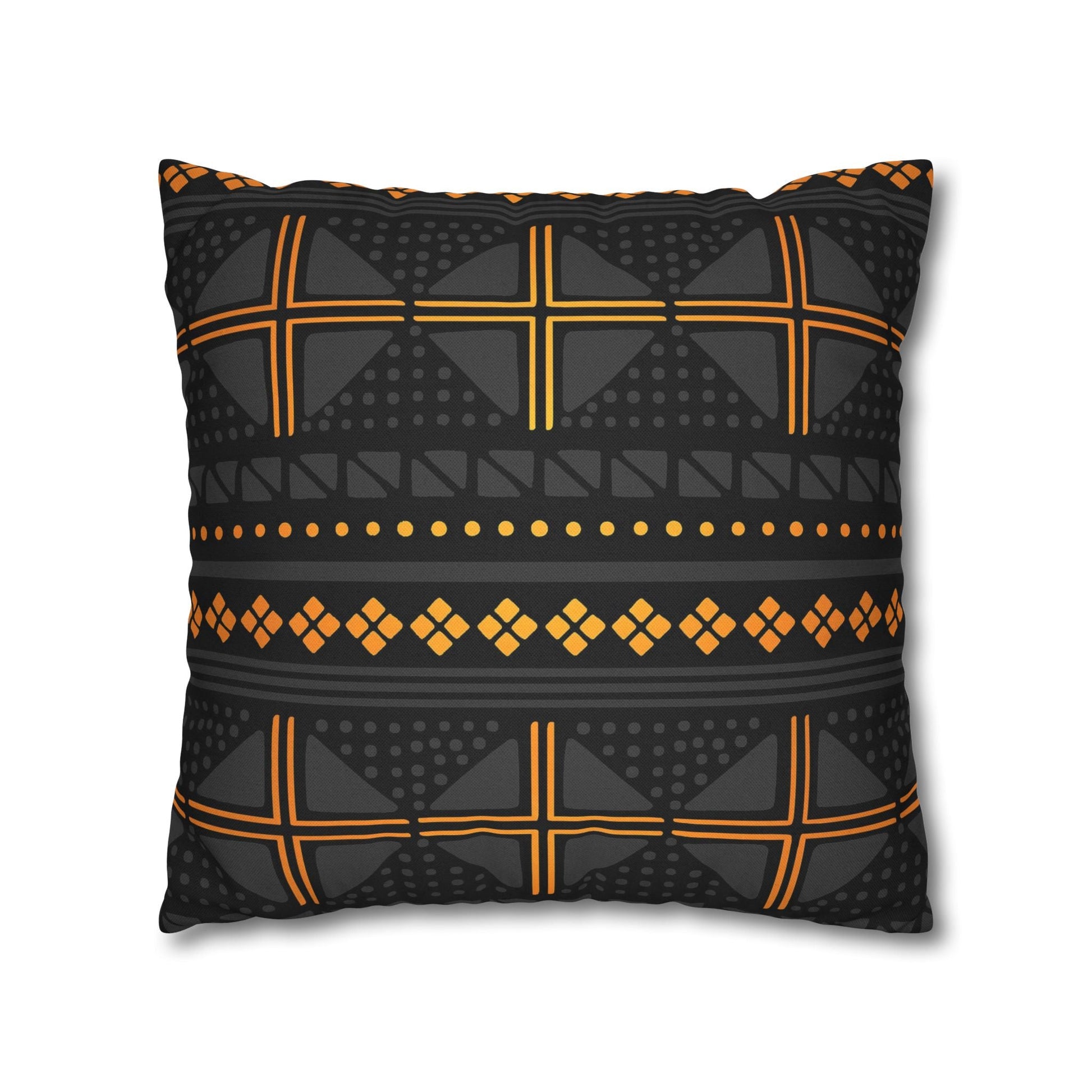Black Gold Tribal Pillow Cover - SANKTUARI DECOR