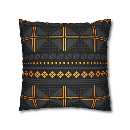 Black Gold Tribal Pillow Cover - SANKTUARI DECOR