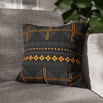 Black Gold Tribal Pillow Cover - SANKTUARI DECOR