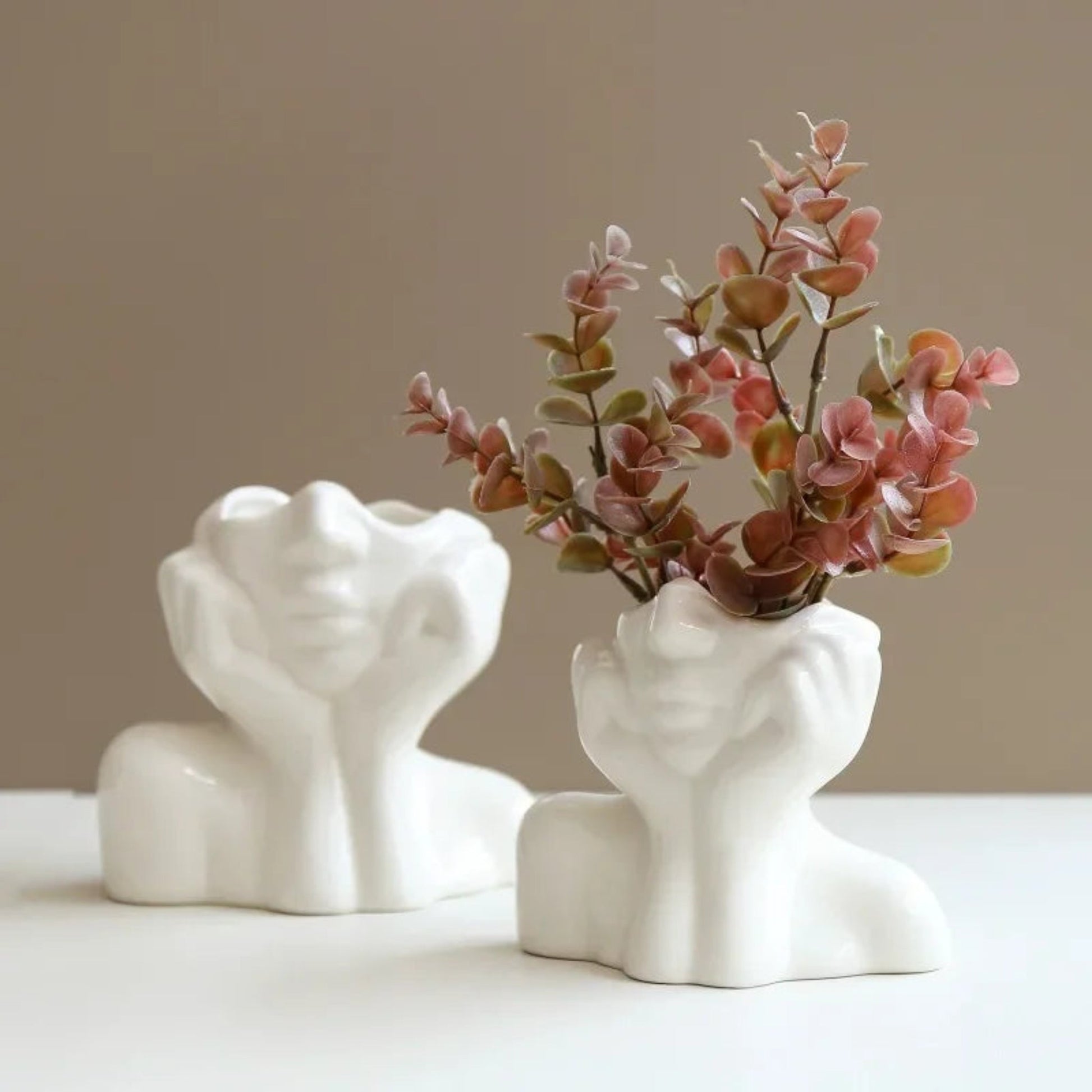 Black Woman Sculpture Vase - SANKTUARI DECOR