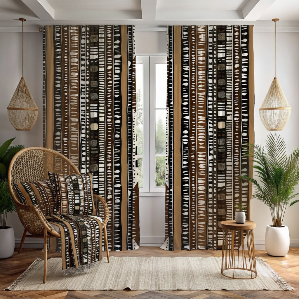 African Mudcloth Living Room Bundle