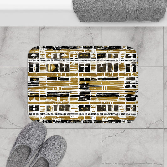 Bogolan Mudcloth Bath Mat - SANKTUARI DECOR