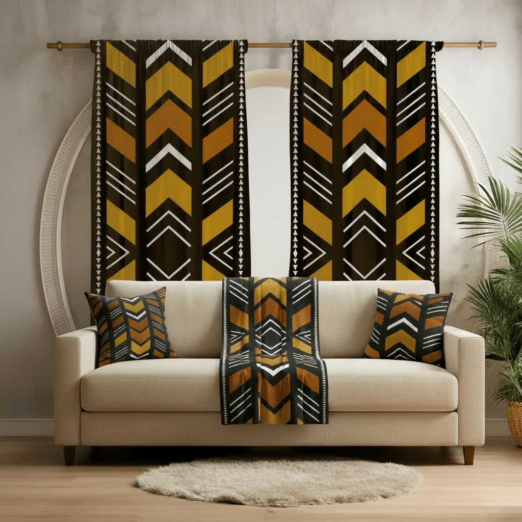 Bogolan Mudcloth Living Room Bundle - SANKTUARI DECOR
