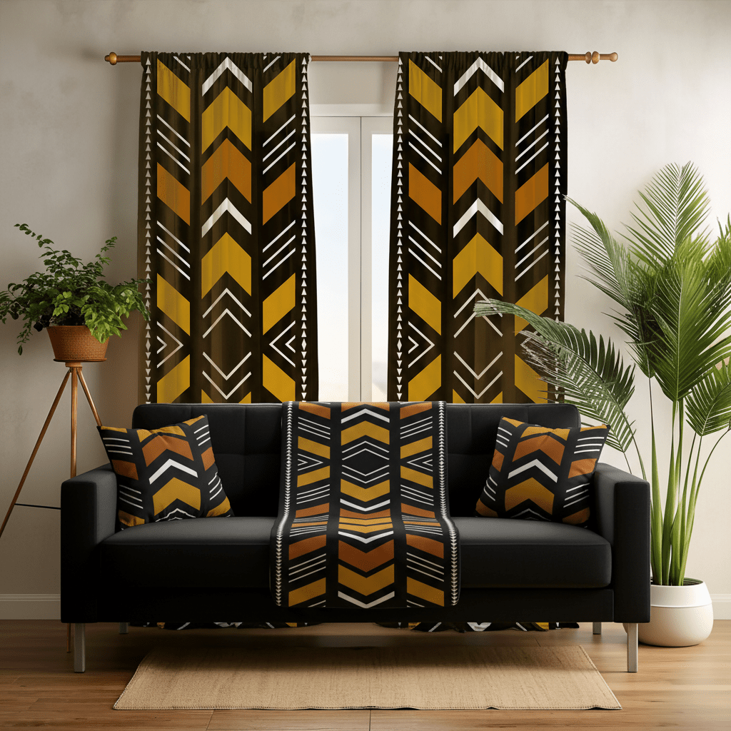 Bogolan Mudcloth Living Room Bundle - SANKTUARI DECOR
