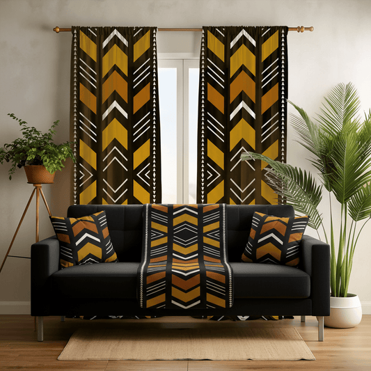 Bogolan Mudcloth Living Room Bundle - SANKTUARI DECOR