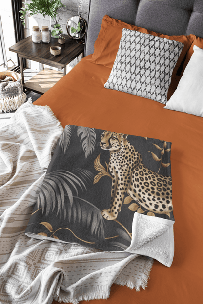 Cheetah Black Jungle Blankets - SANKTUARI DECOR