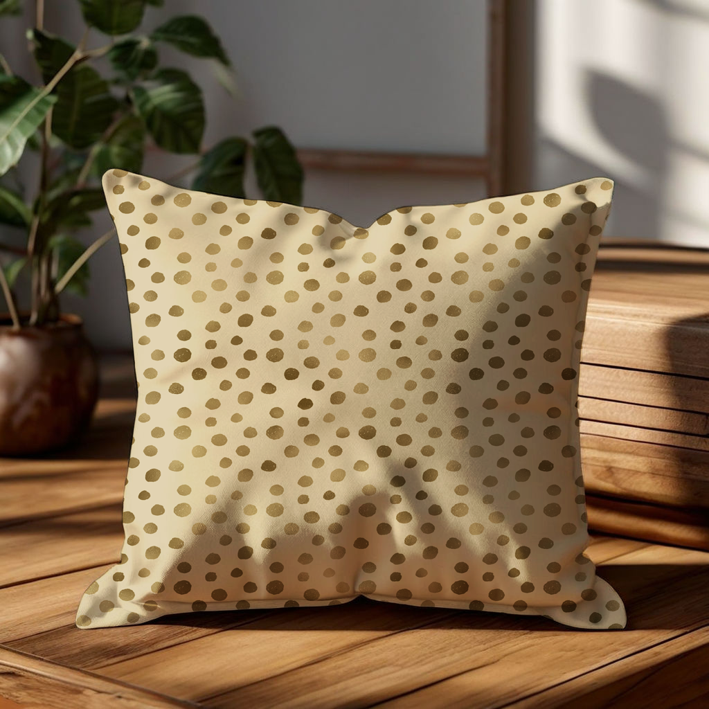 Vintage Dots Safari Print Pillow or Cover