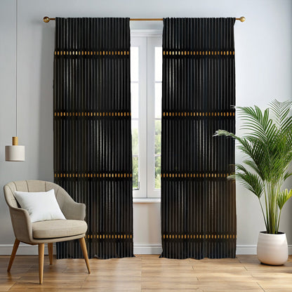 Ethnic print window curtains for apartments