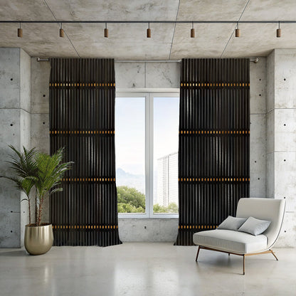 Tribal pattern window curtains for home