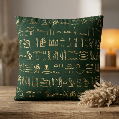 Egyptian Hieroglyphics Throw Pillow