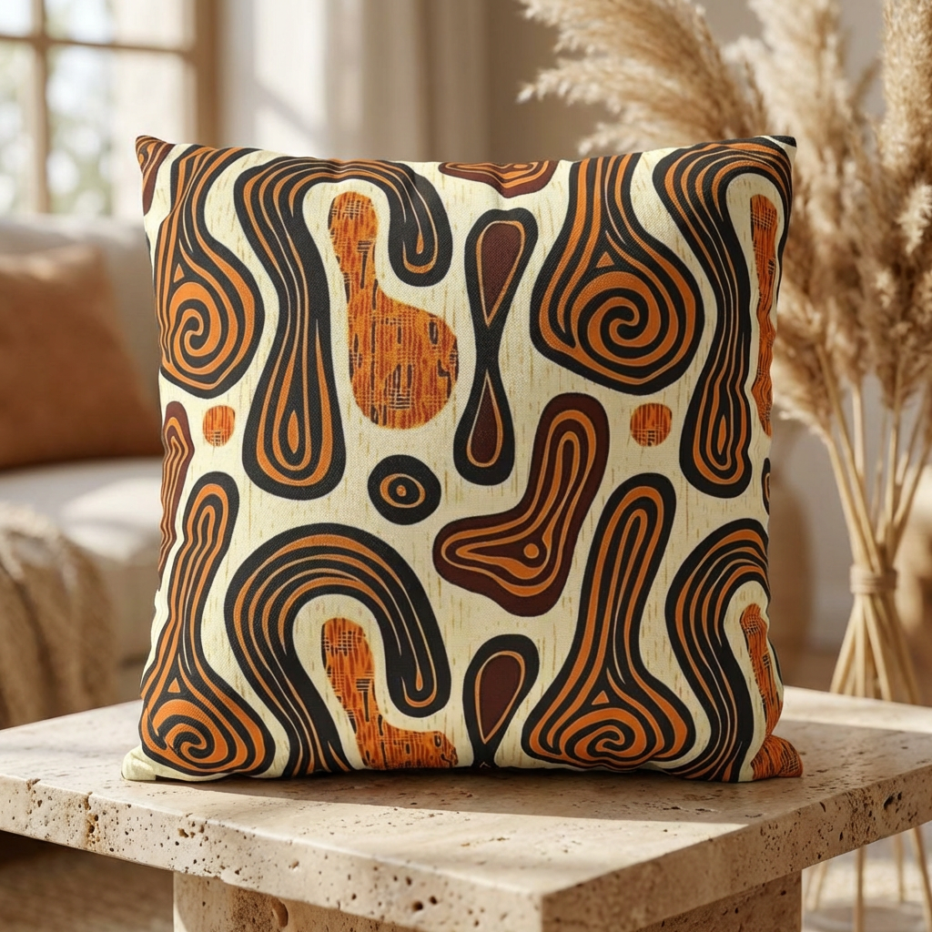 Tribal Art Pillow Cover