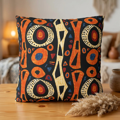 African Tribal Pillow Cover