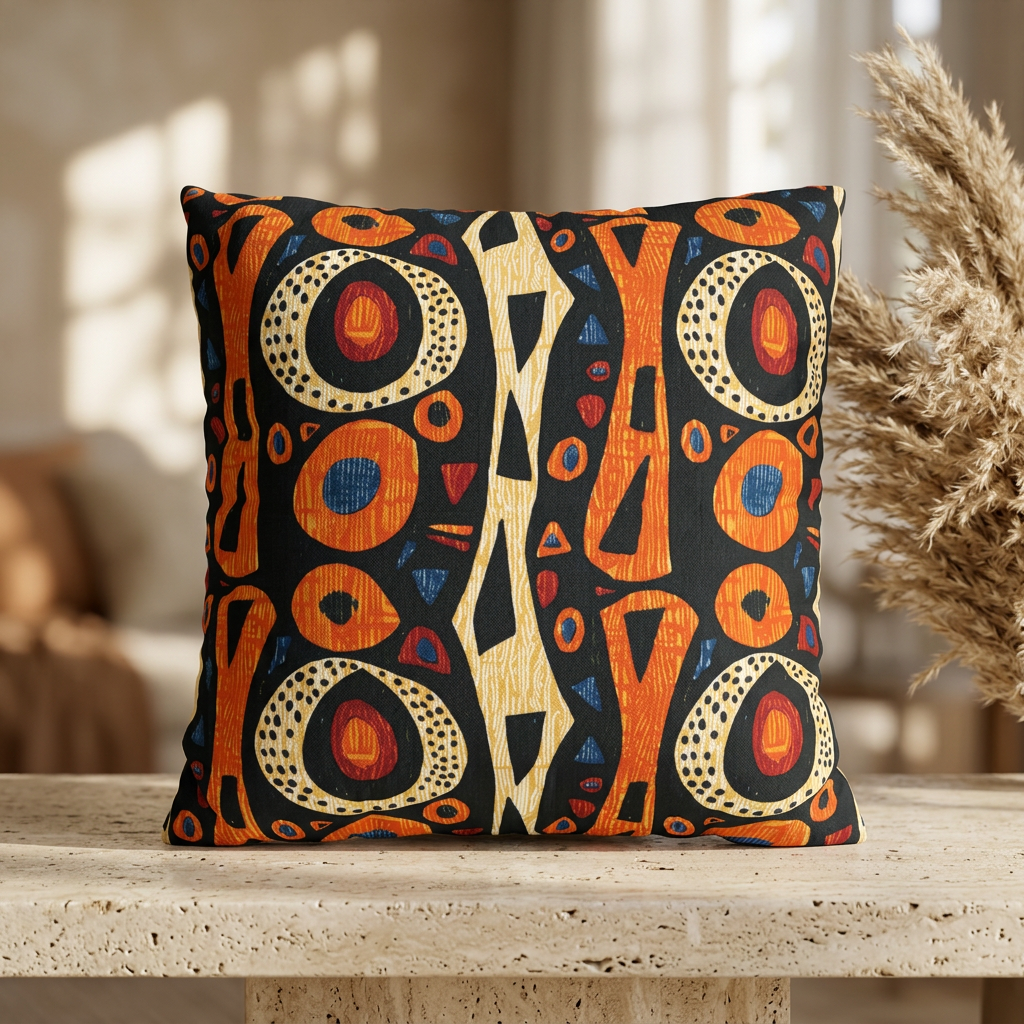 African Tribal Pillow Cover