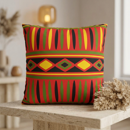 African Geometric Pillow Cover