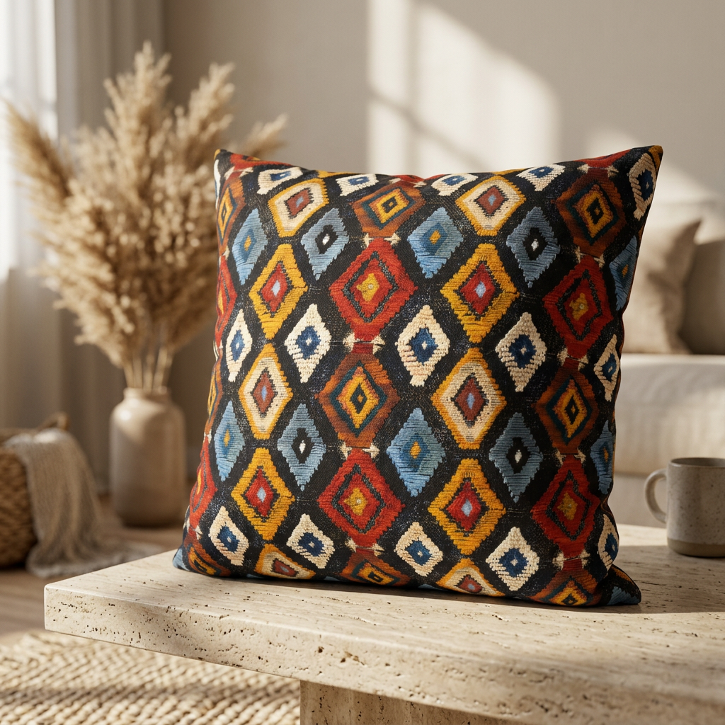 Geometric Berber Pillow Cover