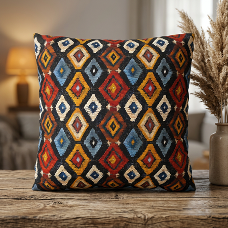 Geometric Berber Pillow Cover