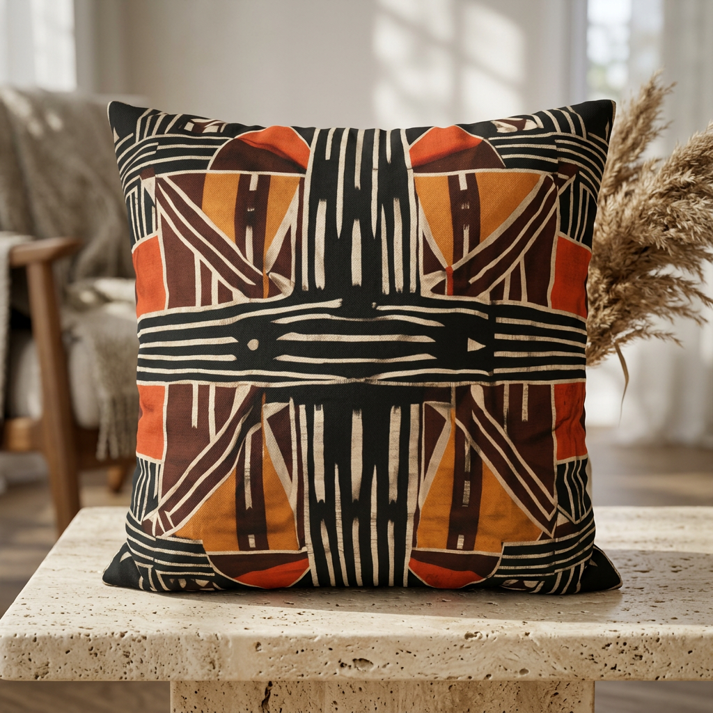 Bogolan Mudcloth Couch Pillow