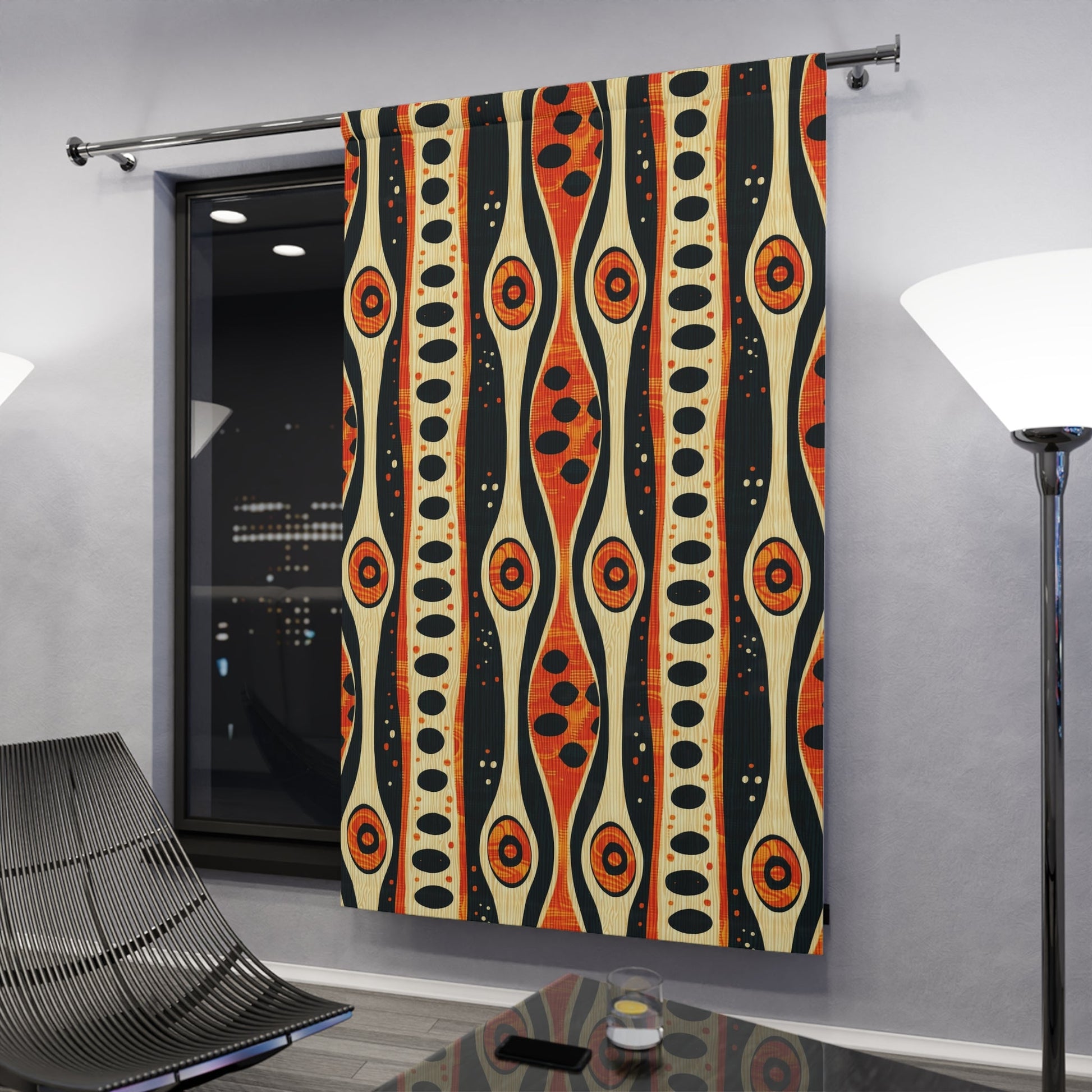 Ethnic Abstract Print Drapes - SANKTUARI DECOR