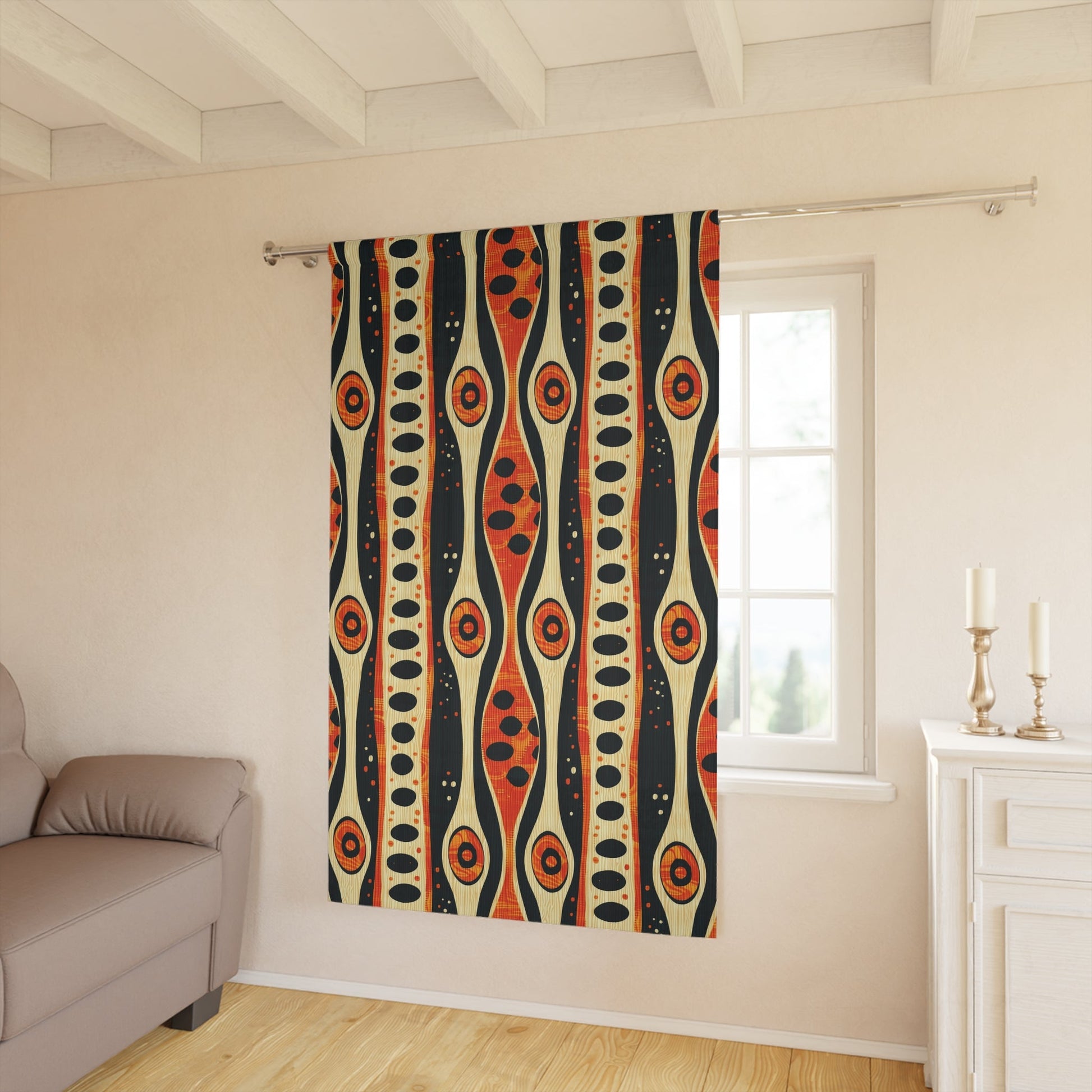 Ethnic Abstract Print Drapes - SANKTUARI DECOR