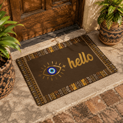 Evil Eye Hello Doormat - SANKTUARI DECOR