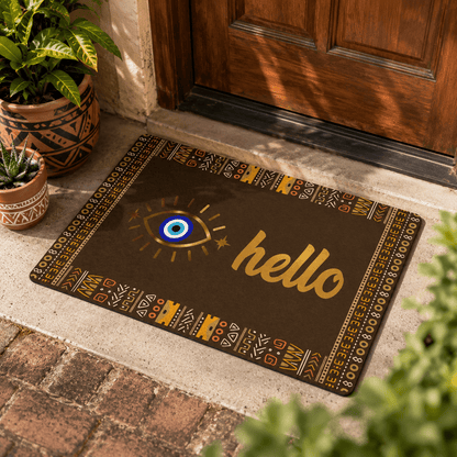 Evil Eye Hello Doormat - SANKTUARI DECOR