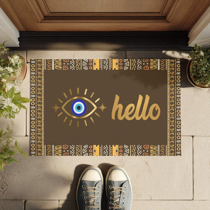 Evil Eye Hello Doormat - SANKTUARI DECOR