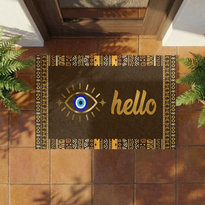 Evil Eye Hello Doormat - SANKTUARI DECOR