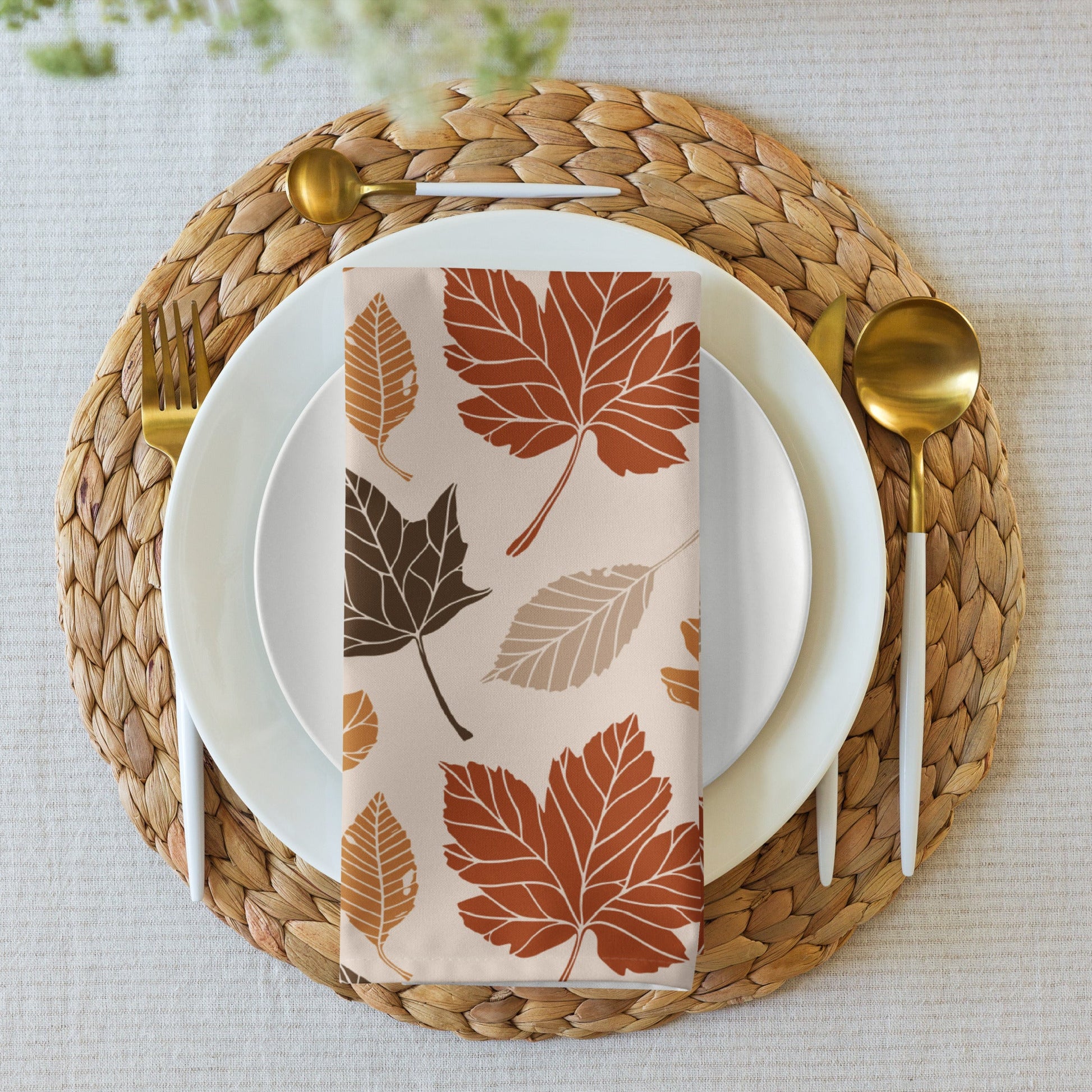 Fall Leaves Napkins Set - SANKTUARI DECOR