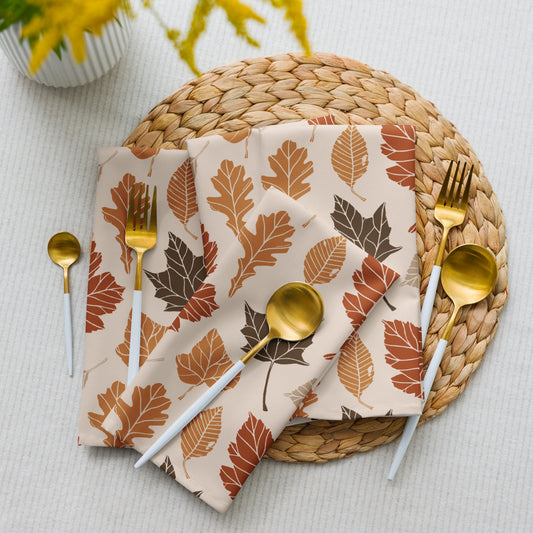 Fall Leaves Napkins Set - SANKTUARI DECOR