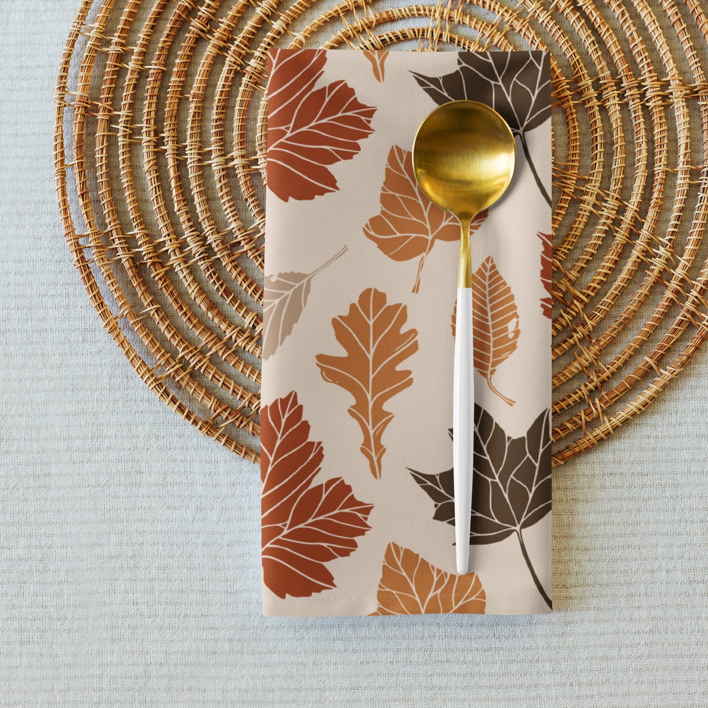 Fall Leaves Napkins Set - SANKTUARI DECOR