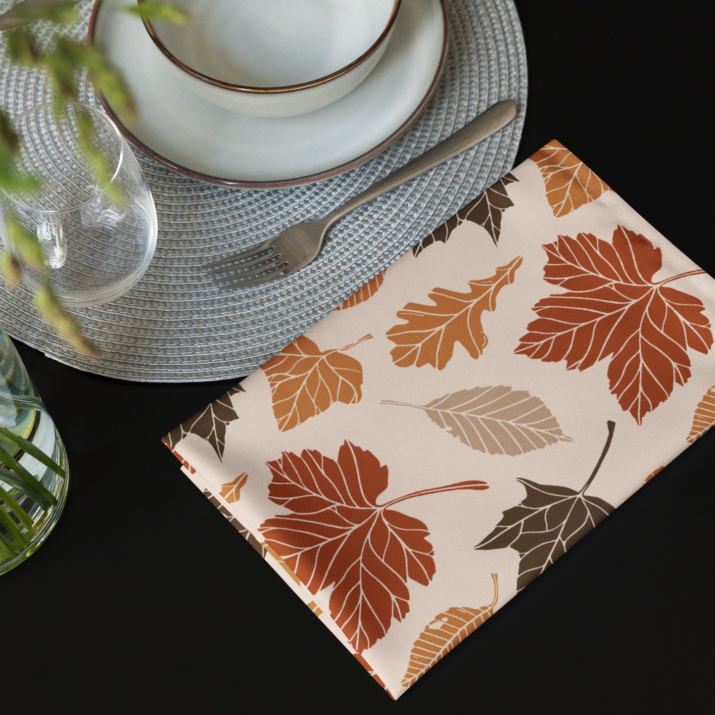 Fall Leaves Napkins Set - SANKTUARI DECOR