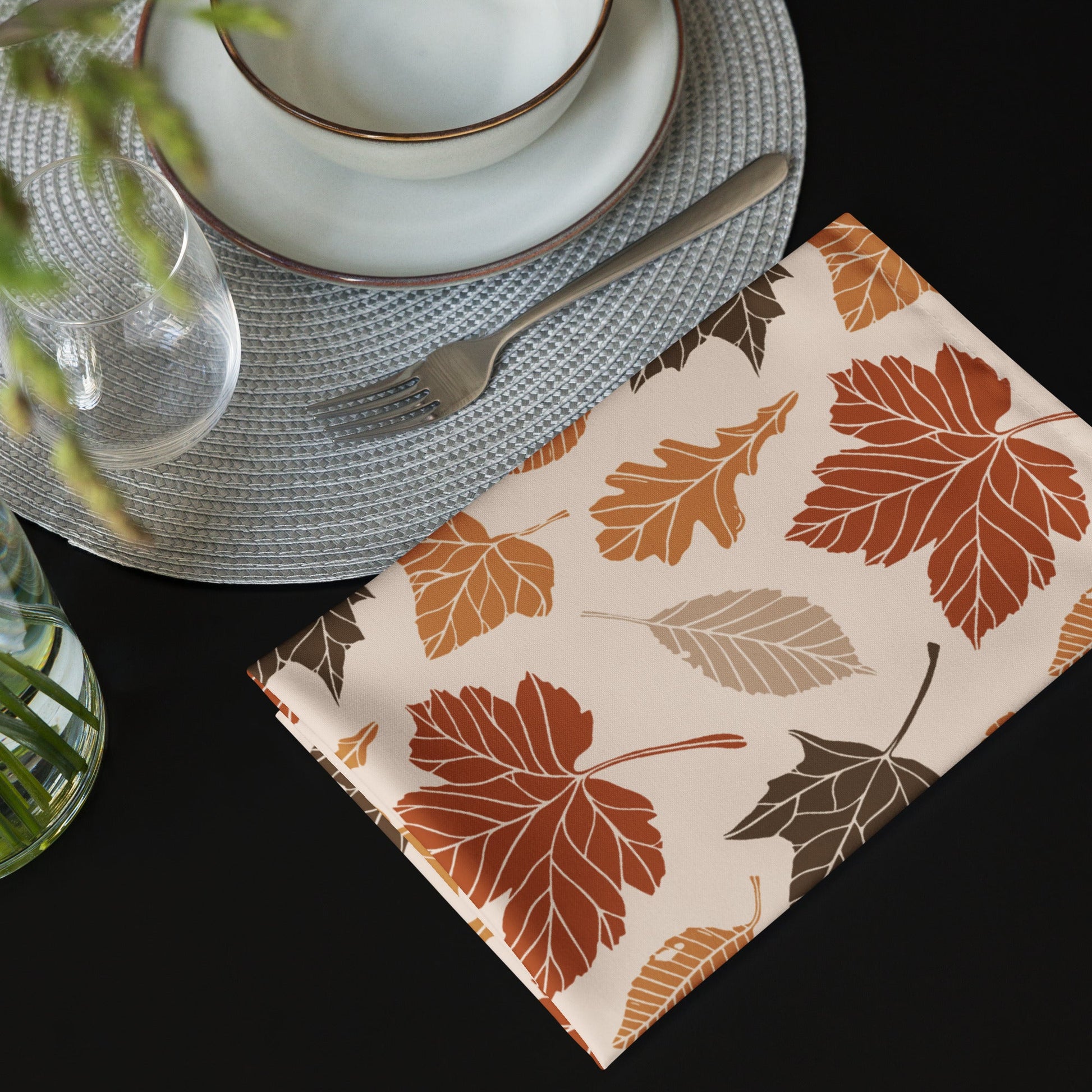 Fall Leaves Napkins Set - SANKTUARI DECOR