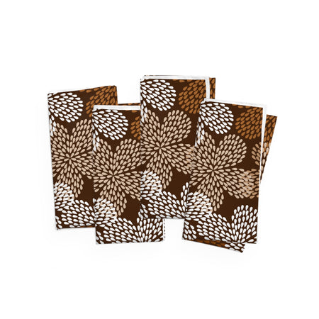 African print cloth napkins in mudcloth pattern for cultural dining table décor.