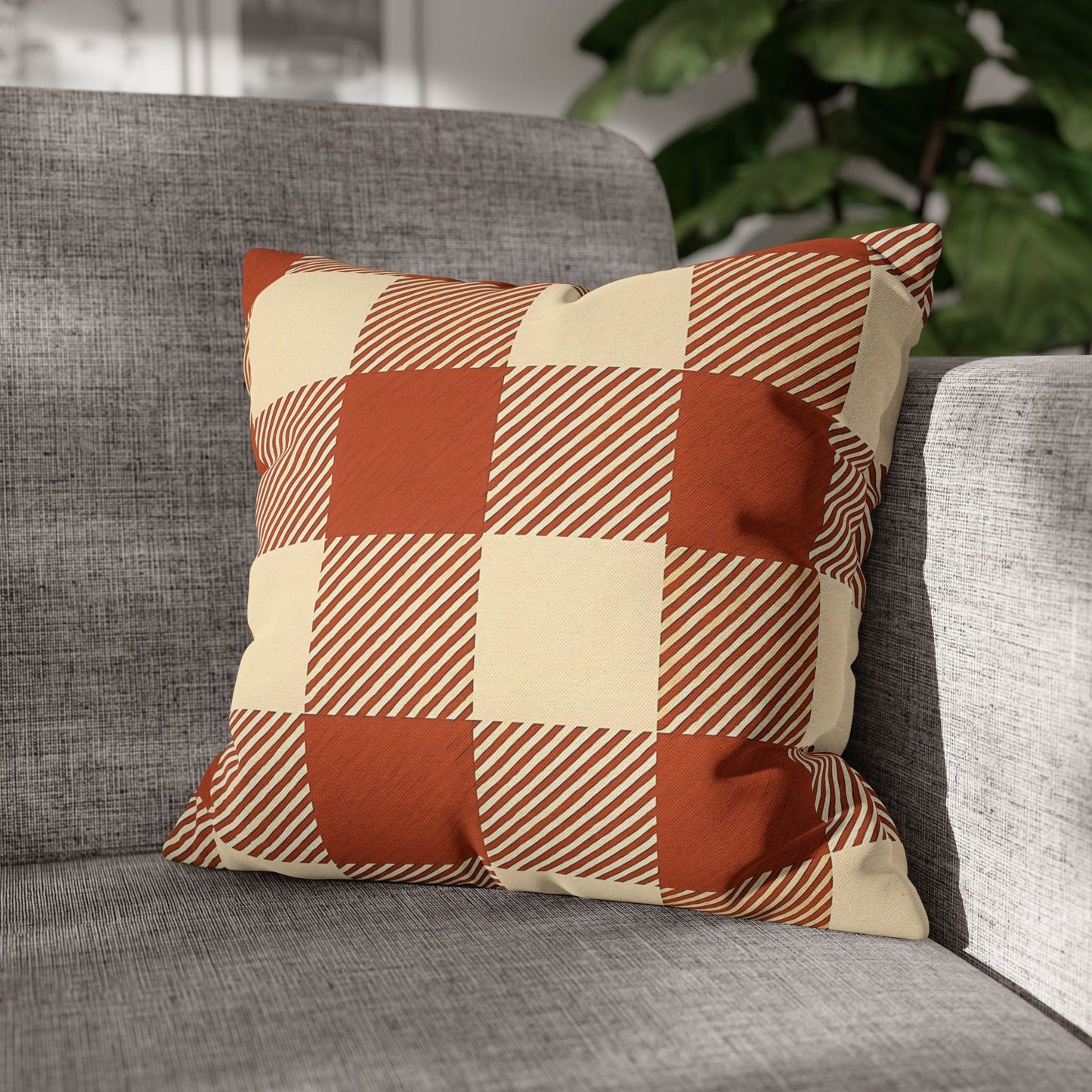 Gingham Checkered Pillow Cover - SANKTUARI DECOR