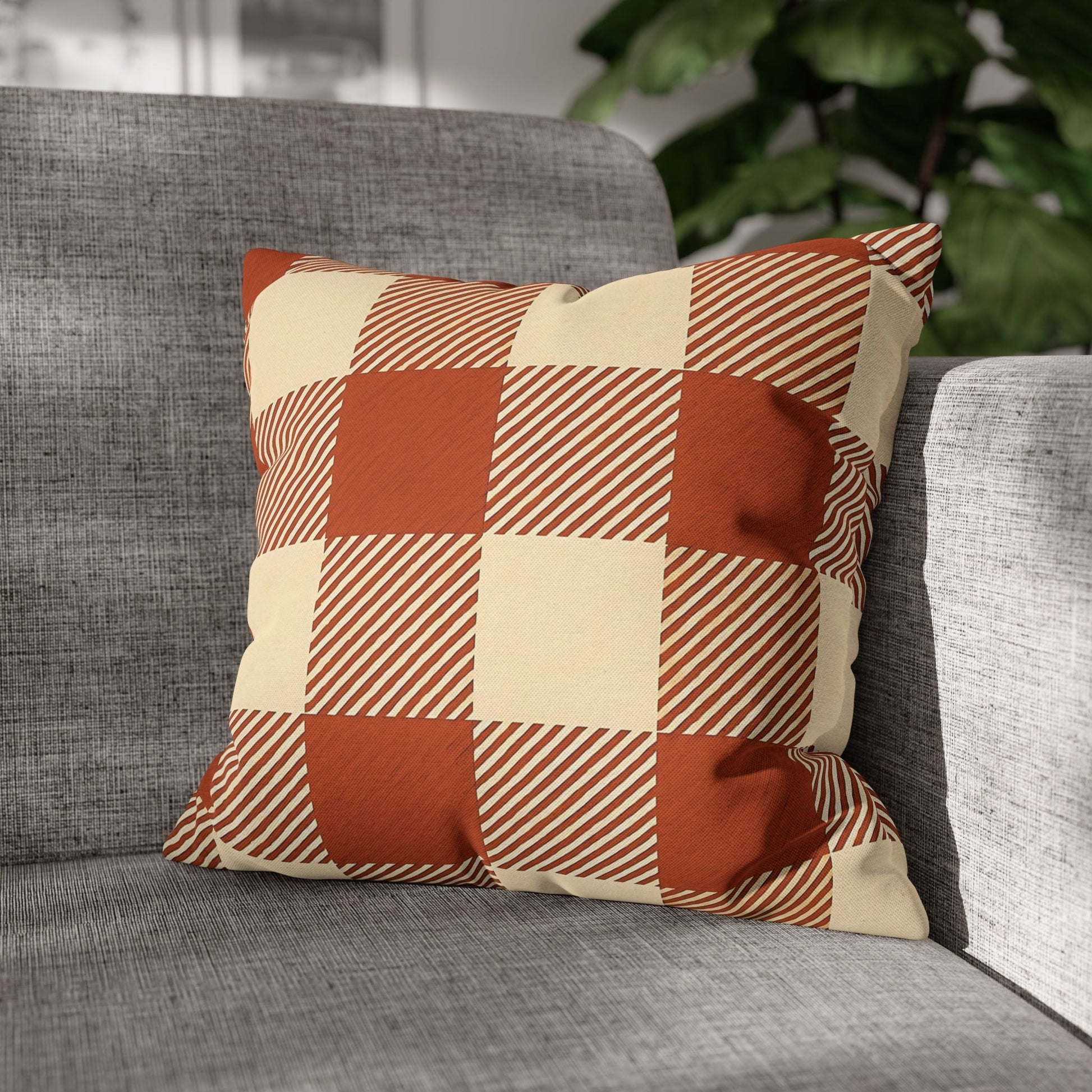 Gingham Checkered Pillow Cover - SANKTUARI DECOR