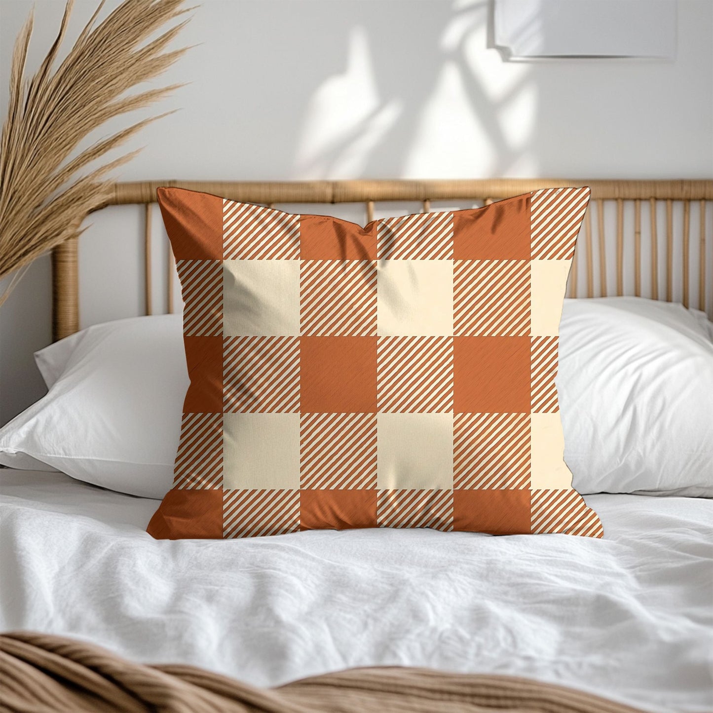 Gingham Checkered Pillow Cover - SANKTUARI DECOR
