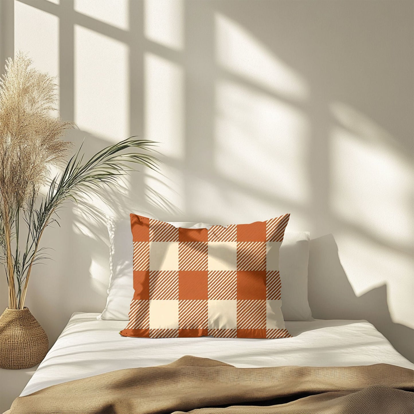 Gingham Checkered Pillow Cover - SANKTUARI DECOR